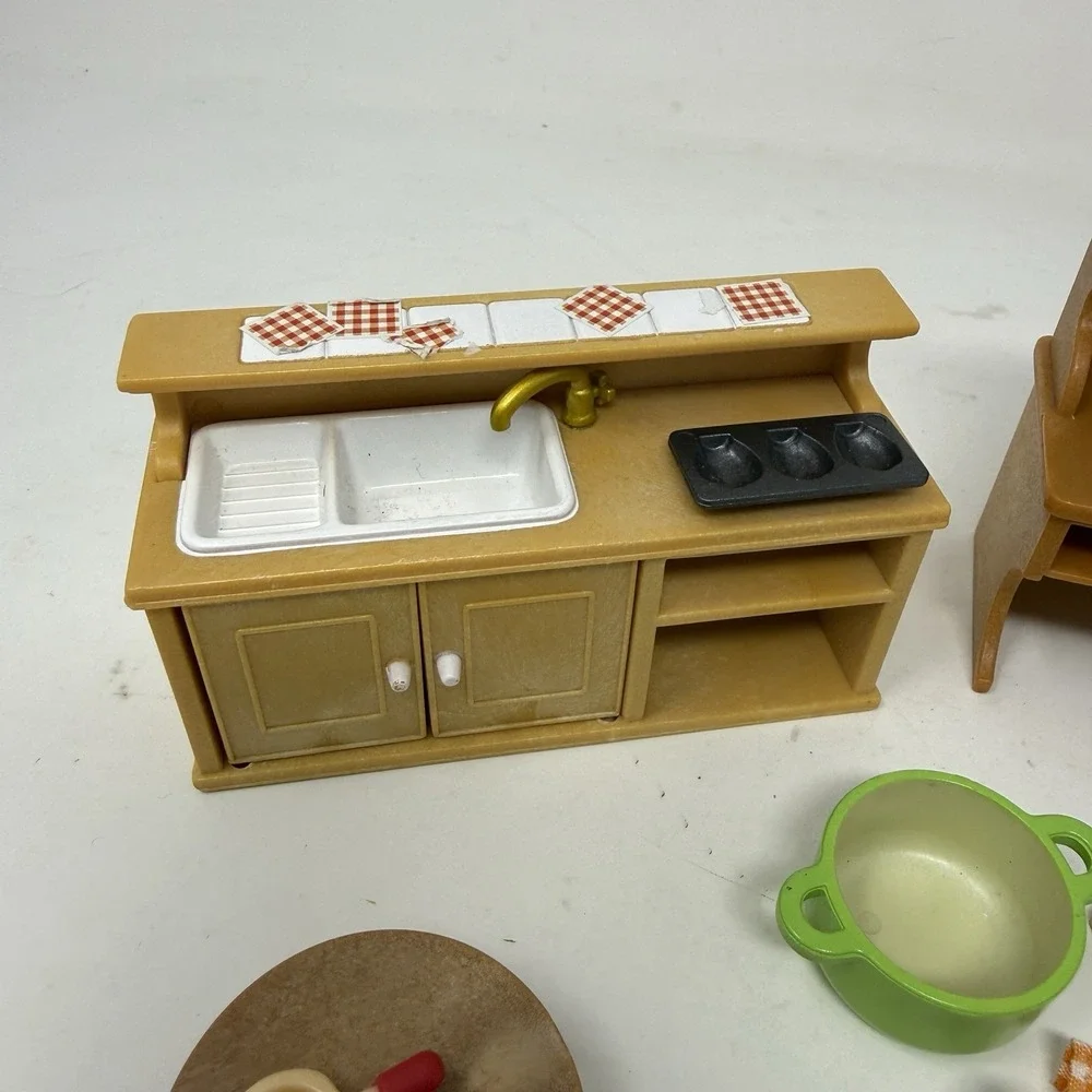 Calico Critters Furniture REPLACEMENT Kitchen Desk Chairs Accessories Lot EPOCH